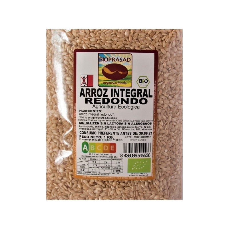 ARROZ REDONDO INTEGRAL 1000 GR. (foto 1)