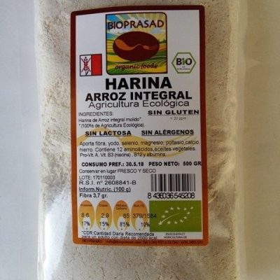 HARINA DE ARROZ INTEGRAL 500 GR.