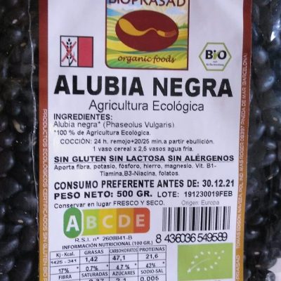 ALUBIAS NEGRAS 500 GR.