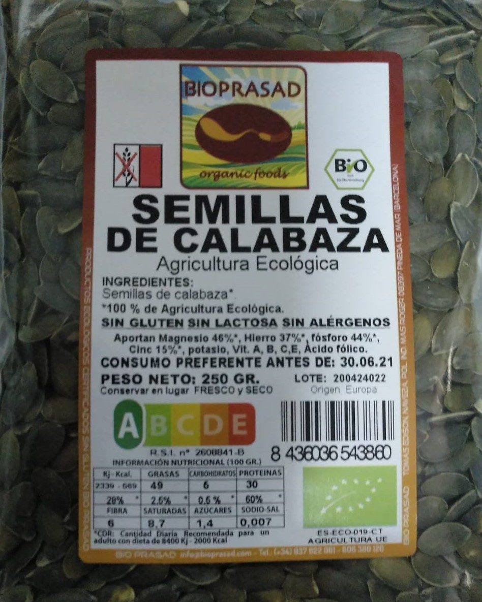 SEMILLAS DE CALABAZA 250 GR. Calidad GWS AA (foto 1)