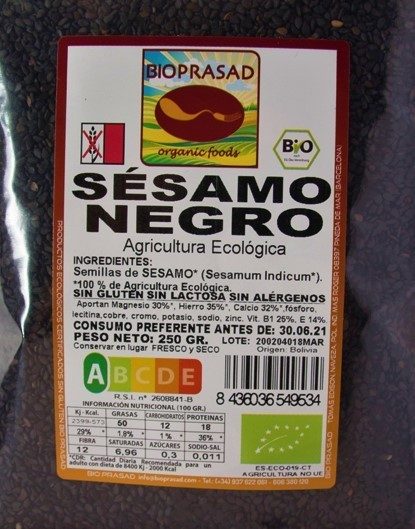 SÉSAMO NEGRO 250 GR. (foto 1)