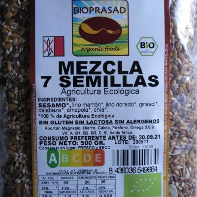 MEZCLA DE 7 SEMILLAS 500 GR.