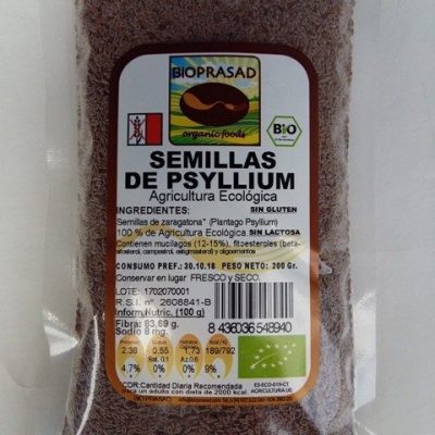 SEMILLAS DE PSYLLIUM MOLIDAS 200 GR.