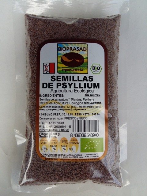 SEMILLAS DE PSYLLIUM MOLIDAS 200 GR. (foto 1)
