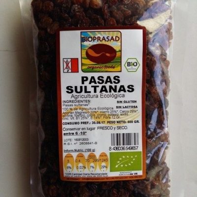 PASAS SULTANAS 500 GR.