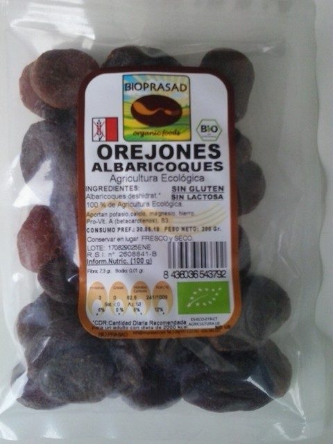 OREJONES DE ALBARICOQUE 200 GR. (foto 1)